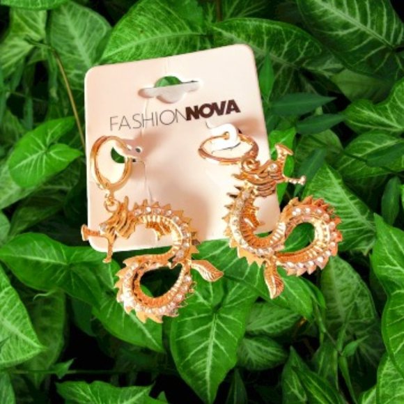Fashion Nova Jewelry New Fashion Nova Dragon Fashion Earrings